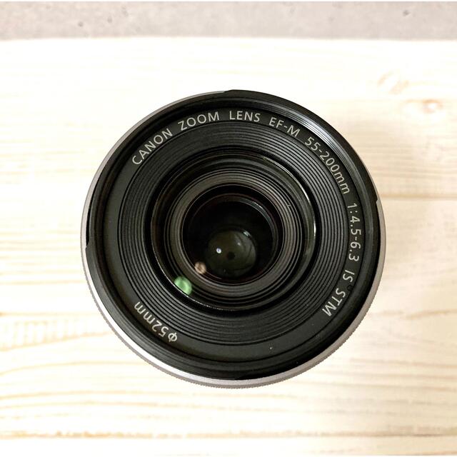 美品◆Canon★望遠ズームレンズ EF-M 55-200mm(シルバー)