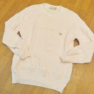 メゾンキツネ(MAISON KITSUNE')の美品♡メゾンキツネ♡フォックス♡オーバーサイズニット♡鍵編み(ニット/セーター)