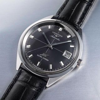 ロンジン(LONGINES)の(696) 稼働美品 ロンジン ウルトラクロン 37mm 1970年 日差1秒(腕時計(アナログ))