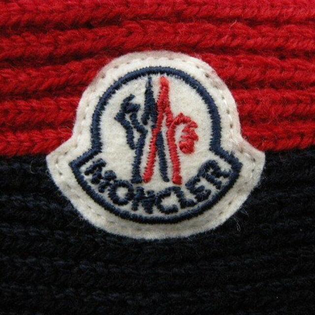 MONCLER(モンクレール)のキッズL(大人着用可)モンクレール■ロゴ付きニットキャップ■新品本物■レディース キッズ/ベビー/マタニティのこども用ファッション小物(帽子)の商品写真