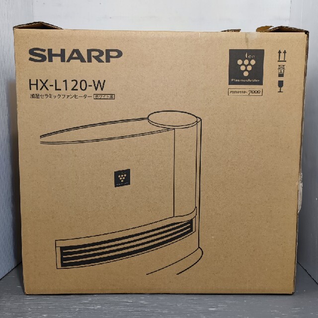 SHARPセラミック加湿ファンヒーター型番:HX-L120-W