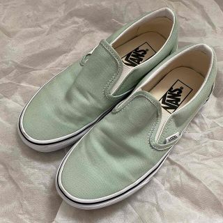 ヴァンズ(VANS)の美品♡VANSスリッポン　ミント(スリッポン/モカシン)