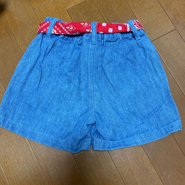 MPS(エムピーエス)のショートデニムパンツ　110 キッズ/ベビー/マタニティのキッズ服女の子用(90cm~)(パンツ/スパッツ)の商品写真