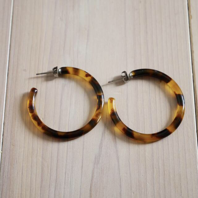 卸売 べっこう模様アクリルフープピアスセット ピアス - www.mahweb.com