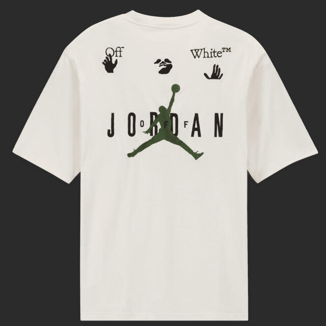 エアジョーダン オフホワイト ショートスリーブ Ｔシャツ ホワイト Tシャツ+カットソー(半袖+袖なし)