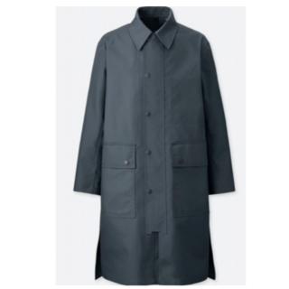 ユニクロ(UNIQLO)のUNIQLO U blocktech coat 2018 gray Sサイズ(ステンカラーコート)