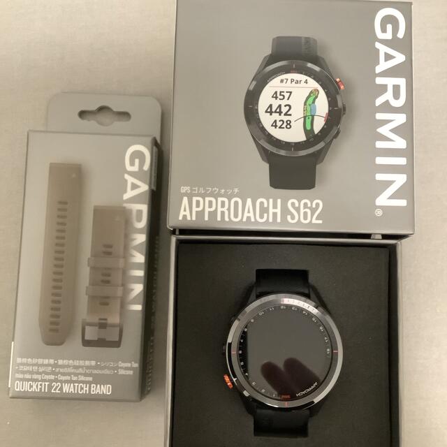 Garmin APPROACH S62 ゴルフウォッチ　新品ベルト付き