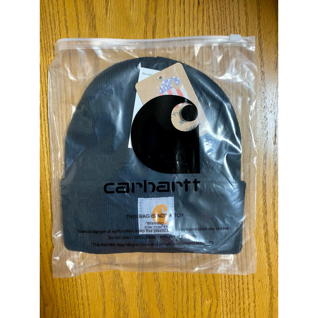 carhartt(カーハート)の【新品未使用品】カーハート★ニット帽★ニットキャップ★ユニセックス★ブラック メンズの帽子(ニット帽/ビーニー)の商品写真