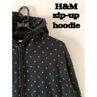 エイチアンドエム(H&M)のH&M hoodie dot  color：black(パーカー)