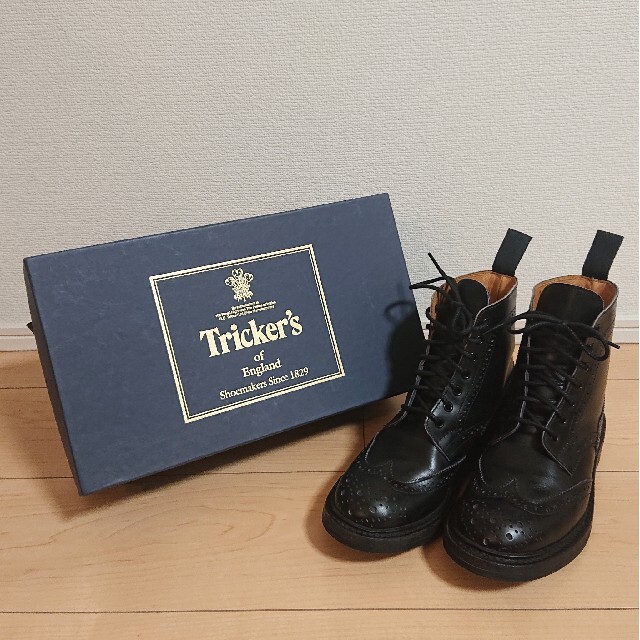 23.5 美品 Tricker’s トリッカーズ カントリーブーツ L5180サイズJ235cmUK45