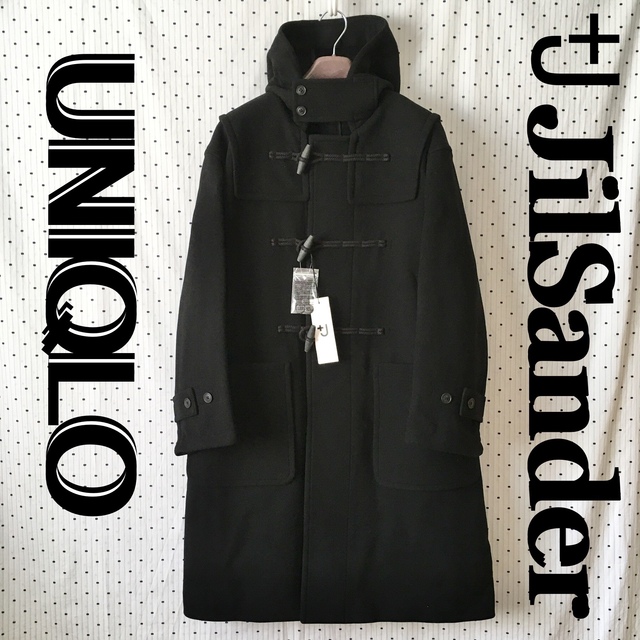 販売 +J ジルサンダーウールオーバーサイズダッフルコートUNIQLO black