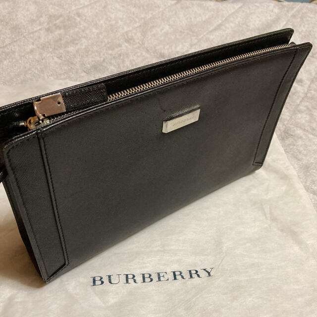 BURBERRY(バーバリー)のBURBERRY バーバリー クラッチバック　セカンドバック ブラック メンズのバッグ(セカンドバッグ/クラッチバッグ)の商品写真