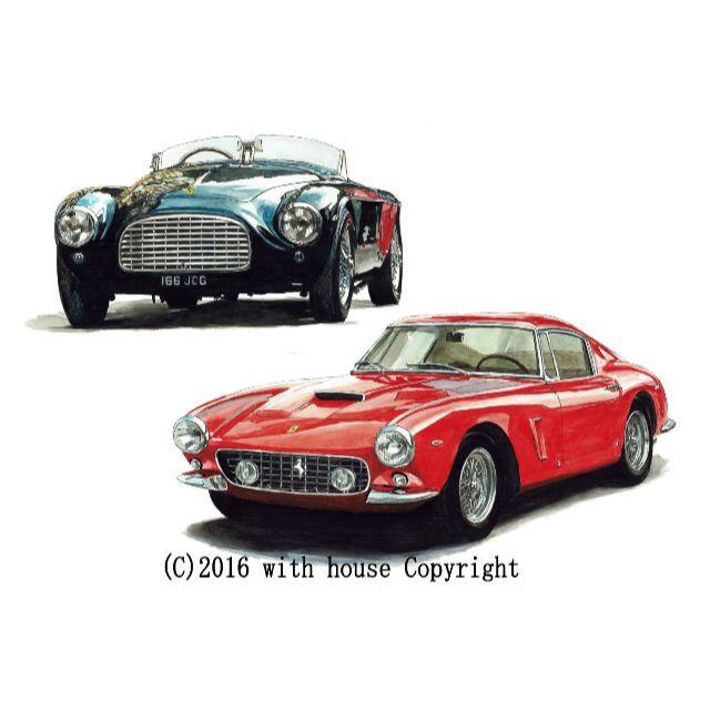 GC-424 Ferrari250/166MM限定版画サイン額装済作家平右ヱ門 1