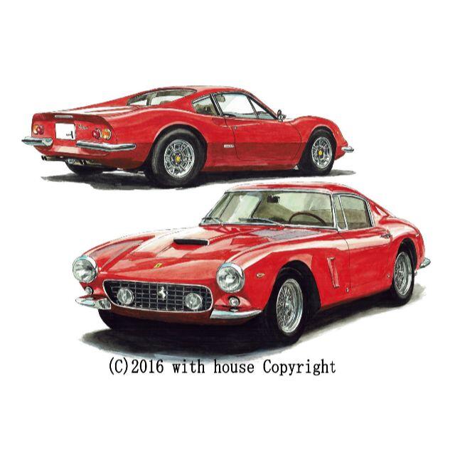 GC-425 Ferrari250GT/ディーノ限定版画サイン額装済作家平右ヱ門 1