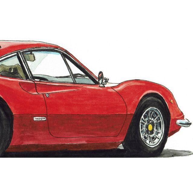 GC-425 Ferrari250GT/ディーノ限定版画サイン額装済作家平右ヱ門 4