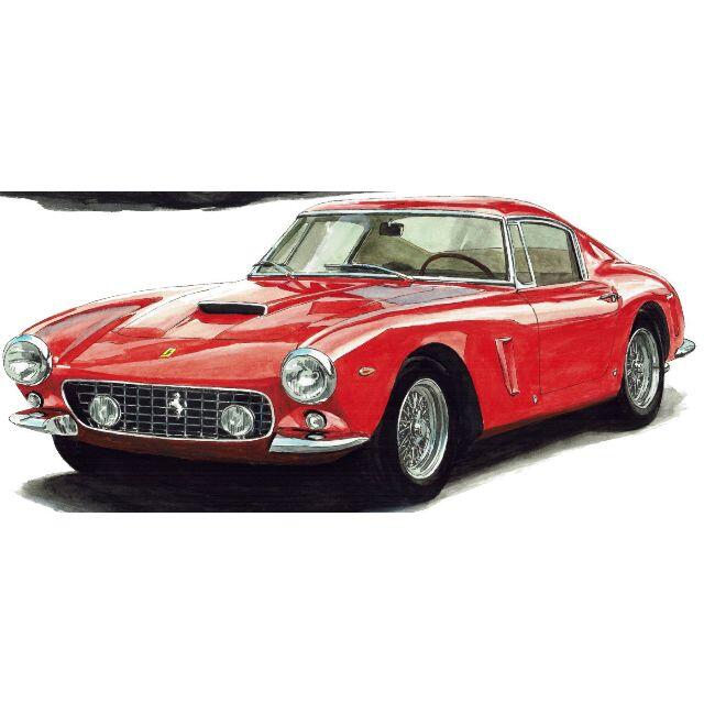 GC-425 Ferrari250GT/ディーノ限定版画サイン額装済作家平右ヱ門 5