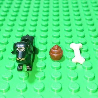 レゴ(Lego)の【新品】LEGO ミニチュアダックスフント《黒》セット レゴ ミニフィグアイテム(その他)