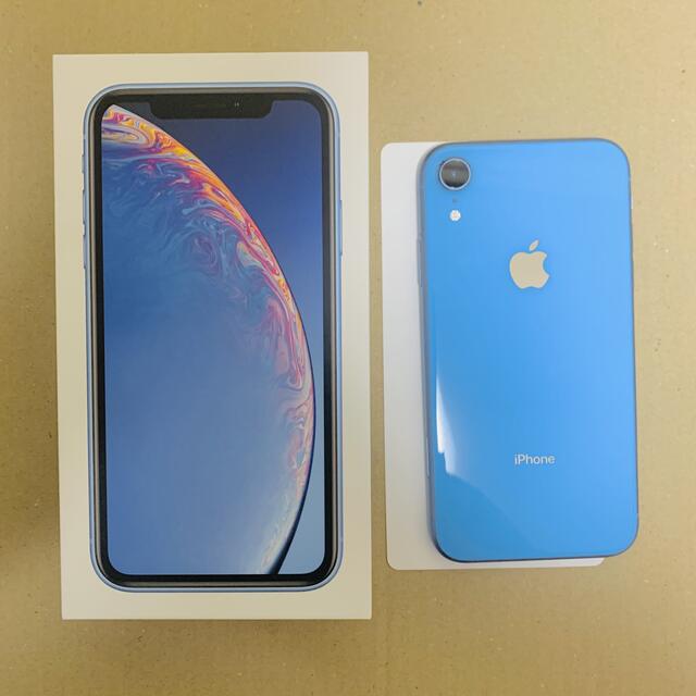 Apple(アップル)のiPhone XR 64GB BLUE ブルー　中古品　Apple スマホ  スマホ/家電/カメラのスマートフォン/携帯電話(スマートフォン本体)の商品写真