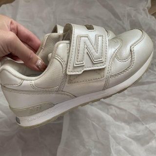 ニューバランス(New Balance)のニューバランス　キッズ　パールホワイト(スニーカー)