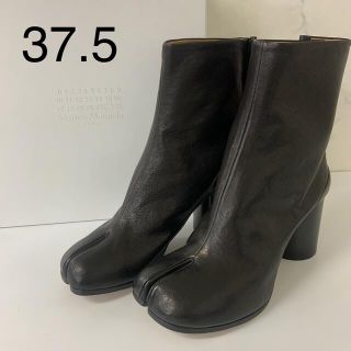 マルタンマルジェラ(Maison Martin Margiela)のメゾンマルジェラ 足袋ブーツ　37.5 黒　ヴィンテージレザー　新品(ブーツ)