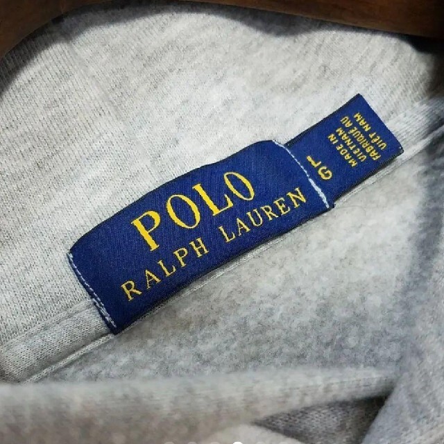 POLO RALPH LAUREN(ポロラルフローレン)のユルダボXL相当！　ラルフローレン　プルオーバー　ビッグポニー　グレー メンズのトップス(パーカー)の商品写真