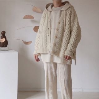 argue WOOL CABLE WIDE KNIT CARDIGAN(カーディガン)