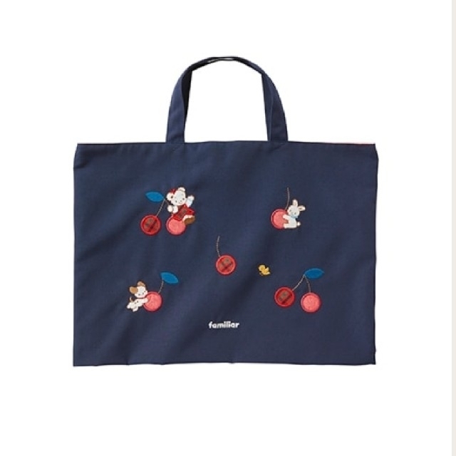 familiar - ファミリア　りんごアップリケのレッスンバッグ　新品