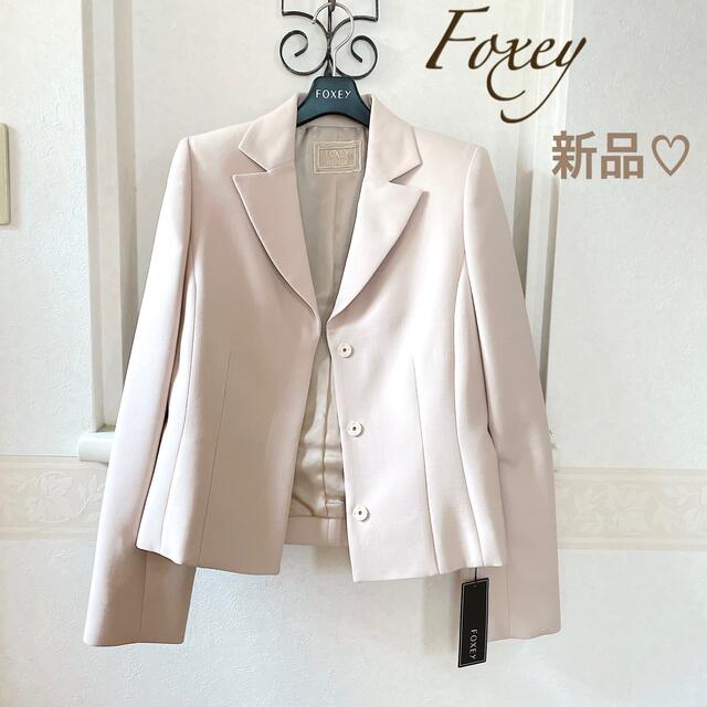 新品♡【フォクシー】FOXEY テーラードジャケット　ピンクジャケット/アウター