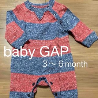 ベビーギャップ(babyGAP)の【美品】GAP ロンパース ニット 男の子(ロンパース)