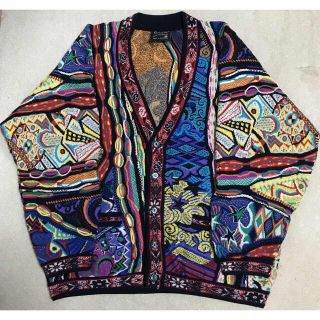 SALE coogi 好配色マルチカラーカーディガン