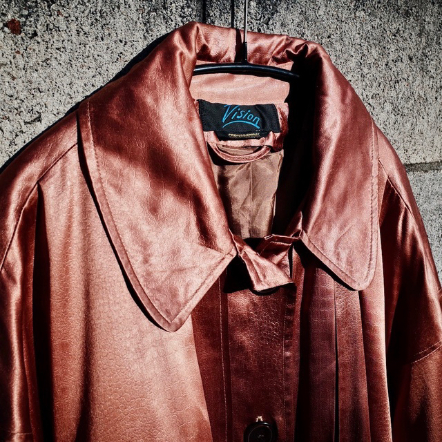 Grimoire(グリモワール)の60-70s Vintage Oversized Satin long coat レディースのジャケット/アウター(ロングコート)の商品写真