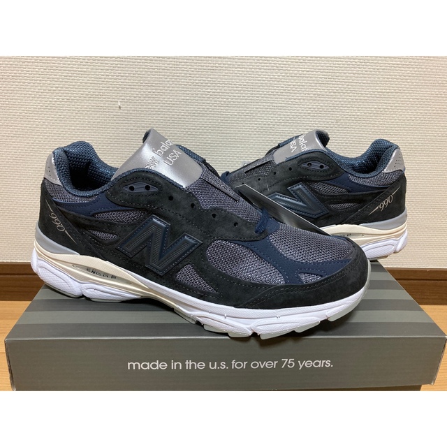 ニューバランス U990 TA4 V4 新品 27cm グレー ネイビー | www