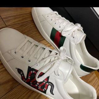 Gucci - GUCCI グッチ エーススニーカーエンブロイダリー スネークの