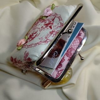 クラシカル猫ちゃん☆がま口 カードも入る便利サイズ ポーチ クラシカル猫ちゃん☆がま口 カードも入る便利サイズ ポーチ