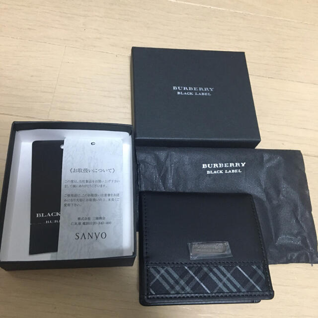 バーバリー 黒 レザー ノバチェック 小銭入れ メンズ レディース