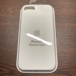 アップル(Apple)のアップル iPhoneSE シリコーンケース/ホワイト(iPhoneケース)
