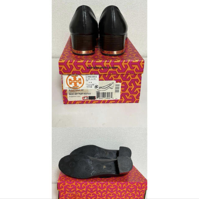 Tory Burch - 美品 正規品 トリーバーチ 黒 ゴールド ハイヒール ... 美品 Tory Burch パンプス 正規品
