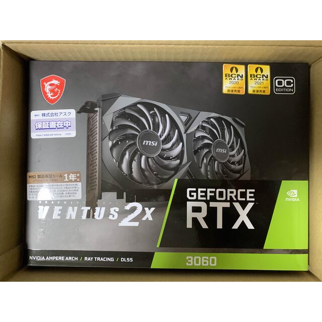 新品本物 GeForce RTX 3060 VENTUS 2X 12G OC MSI PC PC周辺機器 - www