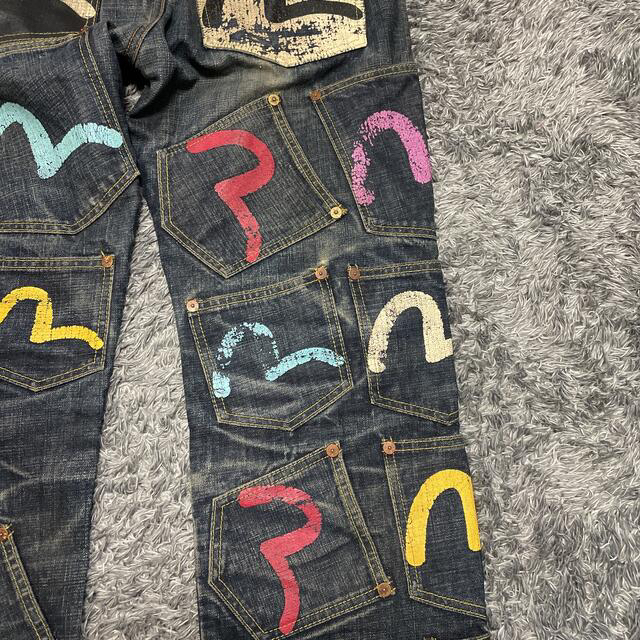 evisu jeans エヴィス メニーポケット many pockets股下86cm