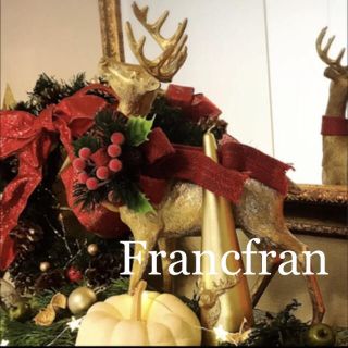 フランフラン(Francfranc)のFrancfran レジンオブジェ　トナカイ　フランフラン　クリスマス(置物)