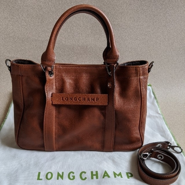 LONGCHAMP 3D ブラウン 2WAY