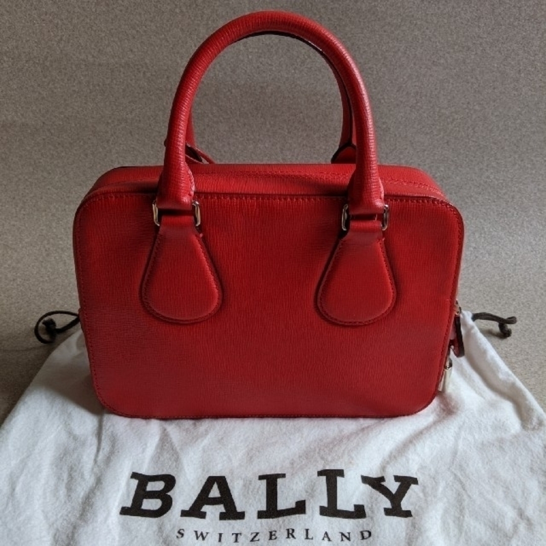 Bally(バリー)のBALLY 2WAY レッド ハンドバック ショルダーバッグ レディースのバッグ(ショルダーバッグ)の商品写真