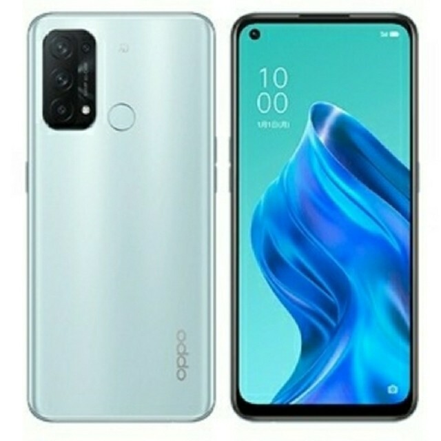 【SIMフリー版 デュアルSIM】OPPO Reno5 A アイスブルー 未開封のサムネイル