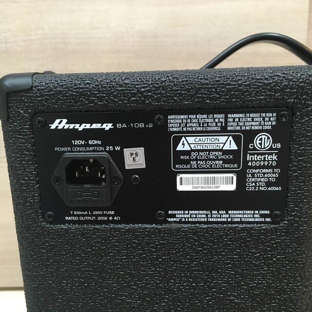 Fender(フェンダー)のAmpeg BA108 v2 ベースアンプ 楽器のベース(ベースアンプ)の商品写真