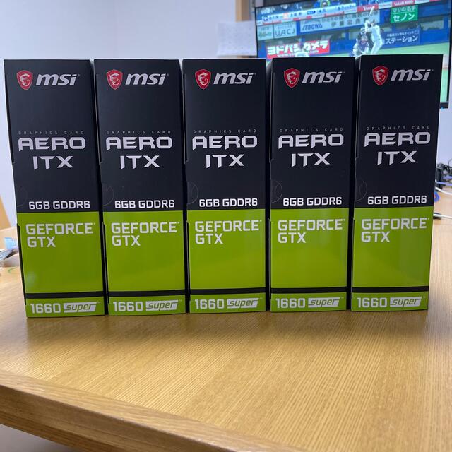 最愛 【新品・未開封】MSI GTX 1660 Super 5個 PCパーツ tripkicks.com
