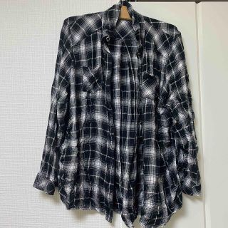 チェックシャツ　4L 中古(シャツ/ブラウス(長袖/七分))