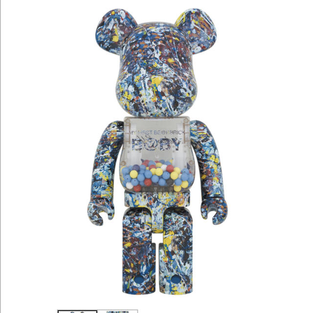 MEDICOM TOY(メディコムトイ)のMY FIRST BE@RBRICK Jackson Pollock 1000% エンタメ/ホビーのフィギュア(その他)の商品写真