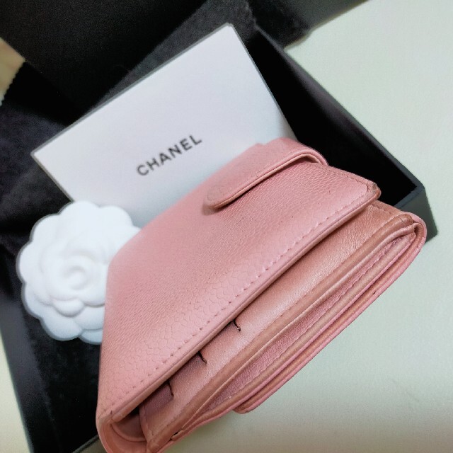 CHANEL - シャネル/ 二つ折り財布/ ピンクの通販 by alice's shop