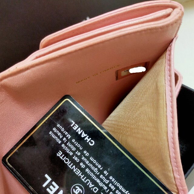 CHANEL - シャネル/ 二つ折り財布/ ピンクの通販 by alice's CHANEL - シャネル/ 二つ折り財布/ ピンクの通販 by alice's