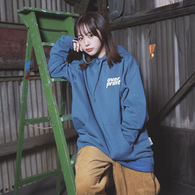 Overprint POP ART Hoodie ver2(blue)Lサイズ メンズのトップス(パーカー)の商品写真